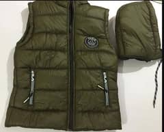 Men's Stitched Parachute Quilted Sleeveless Puffer Jacket