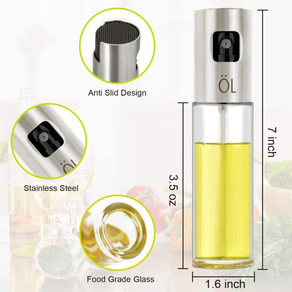 100ML Professional Food-Grade Glass Edible Oil Spray Bottle in Pakistan