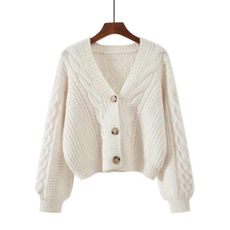 V Neck Knitted Sweater