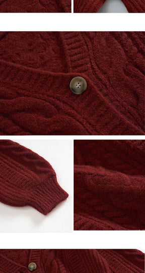 V Neck Knitted Sweater